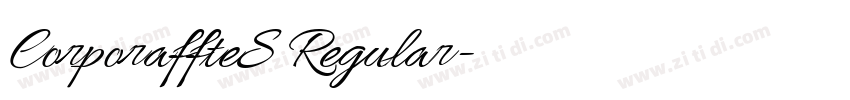 CorporaffteS Regular字体转换 CorporaffteS Regular字体转换